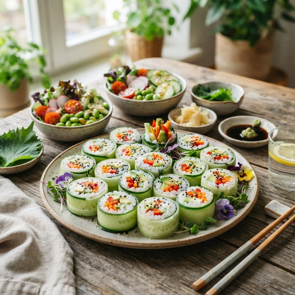 Cucumber Sushi Rolls