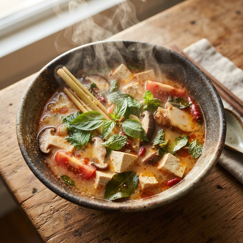 Slow Cooker Tamarind-Lemon Tom Yum