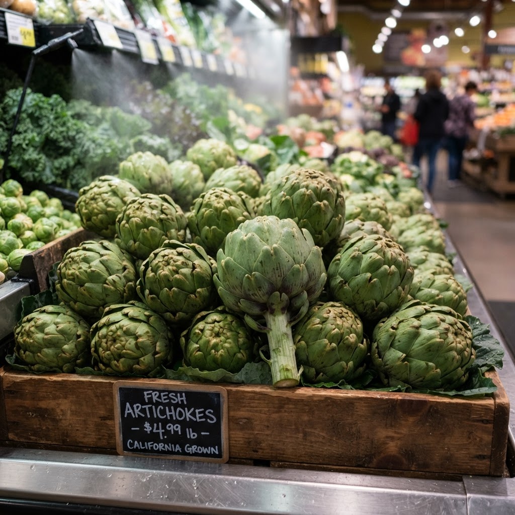 Artichokes close-up