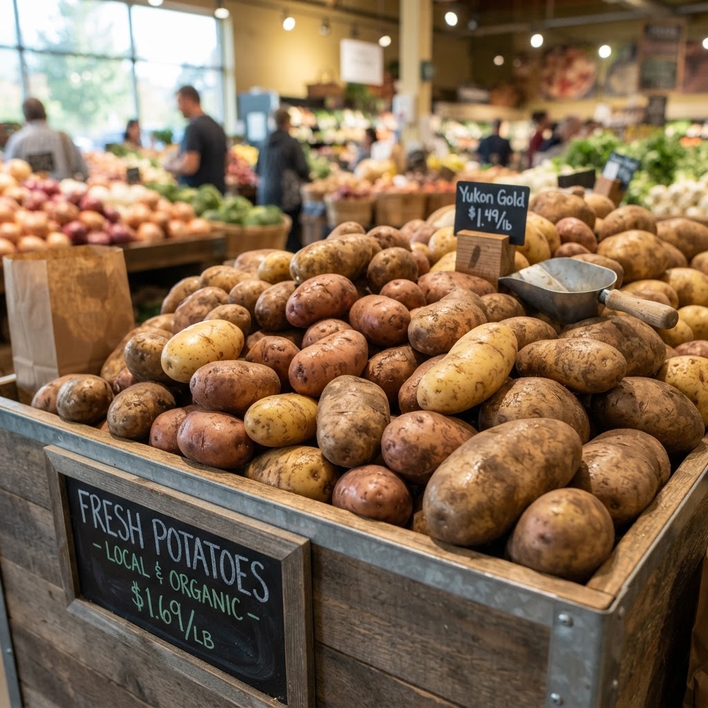 Potatoes close-up