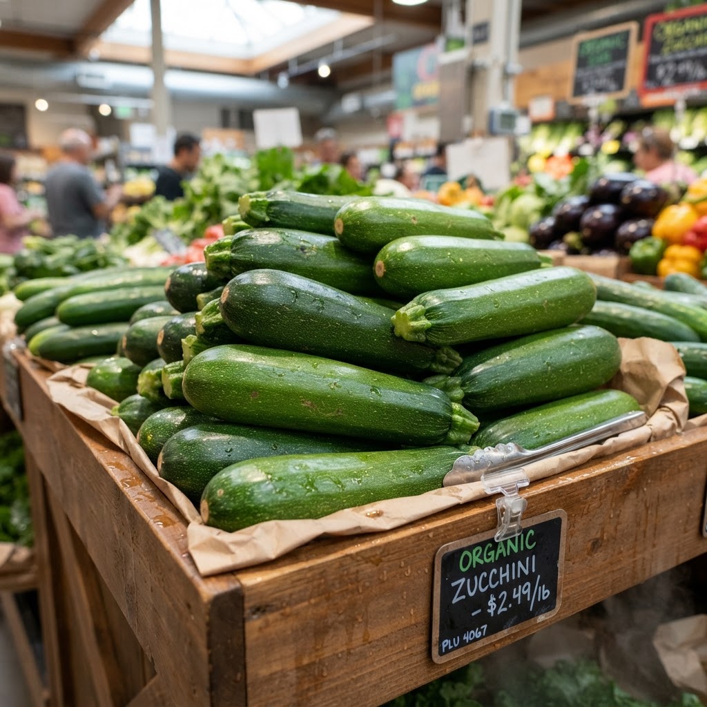Zucchini close-up