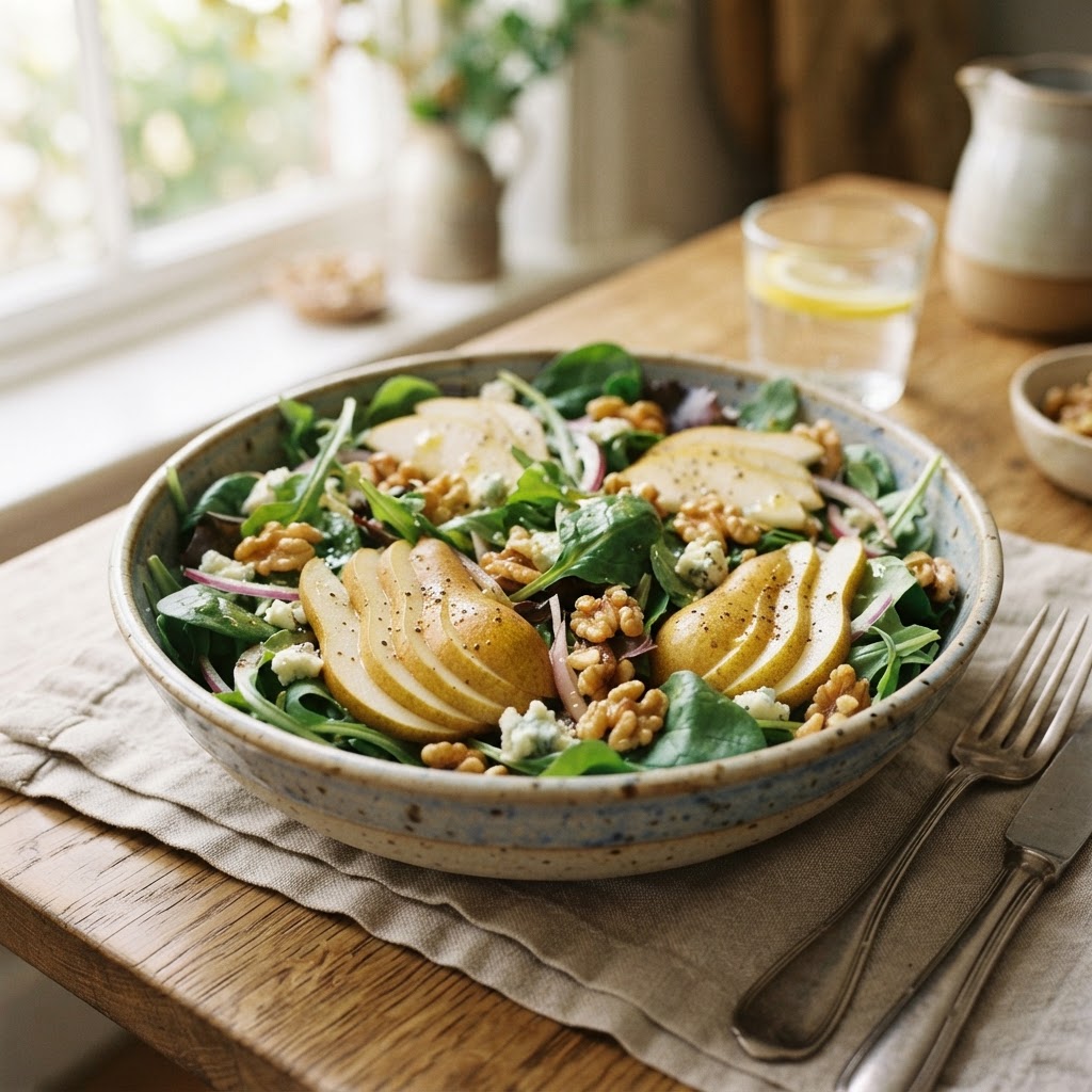 Pear and Walnut Recovery Salad
