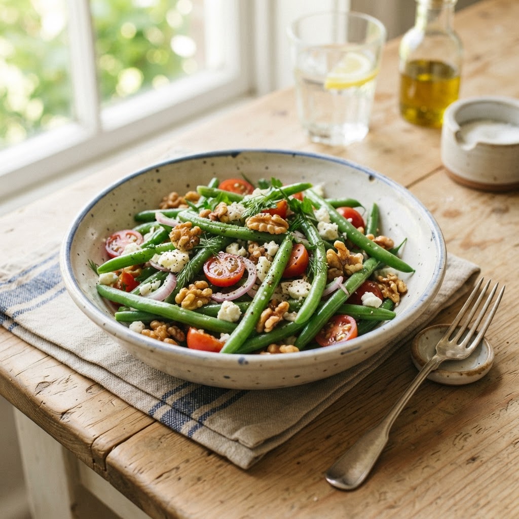 Green Bean and Walnut Salad