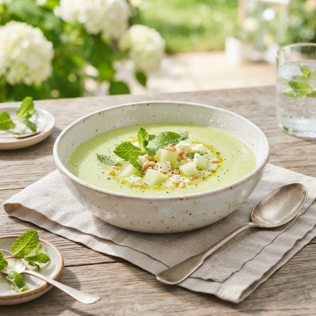 Chilled Honeydew Gazpacho