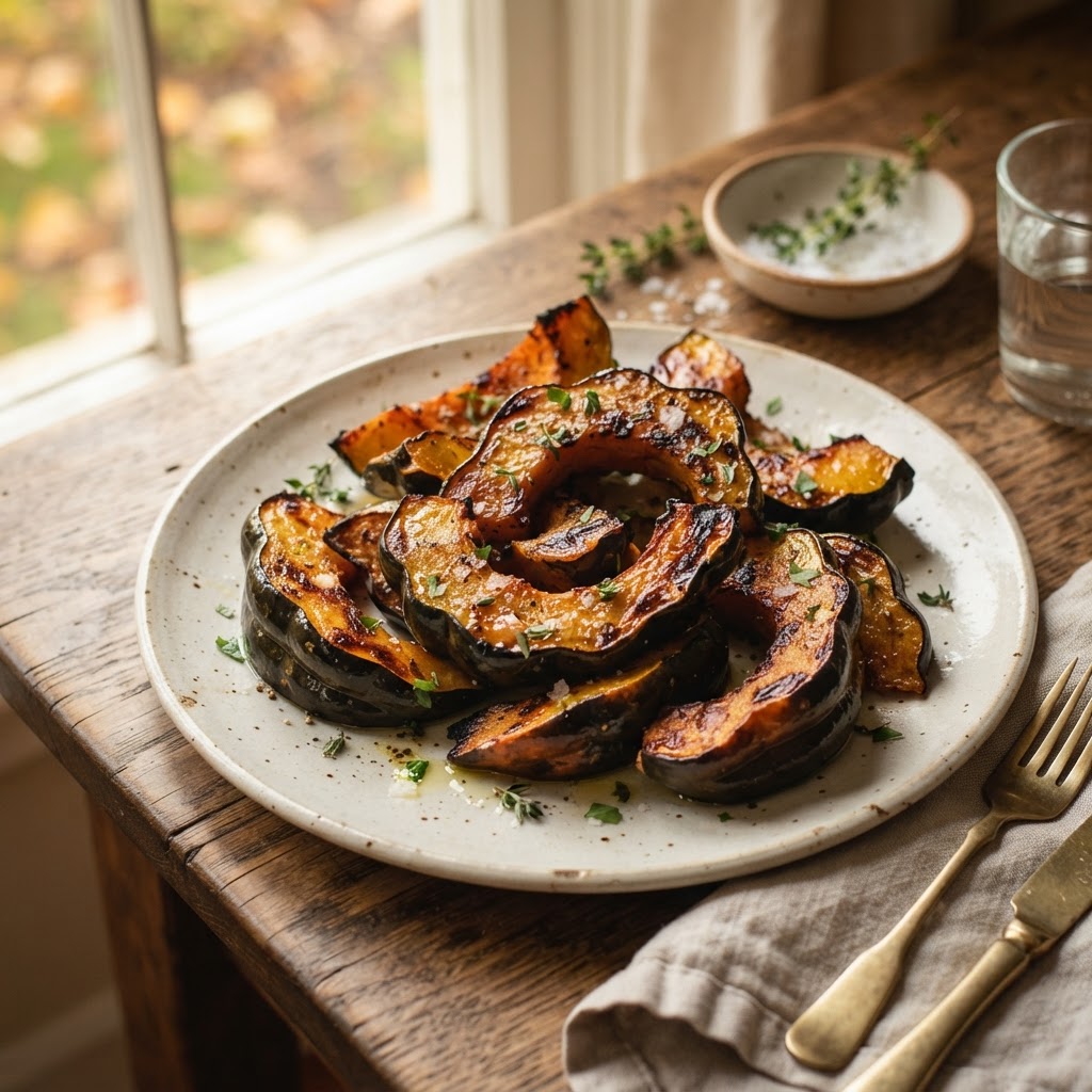 Roasted Acorn Squash Wedges