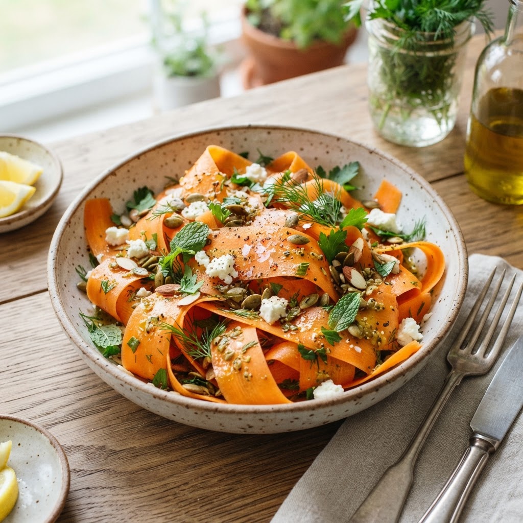 Zesty Carrot Ribbon Salad