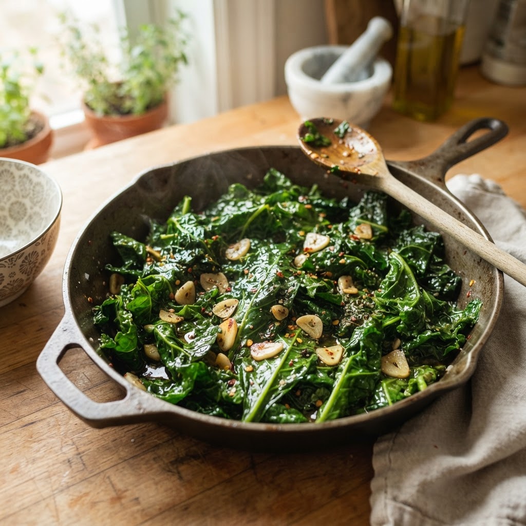 Garlic-Infused Kale Sauté