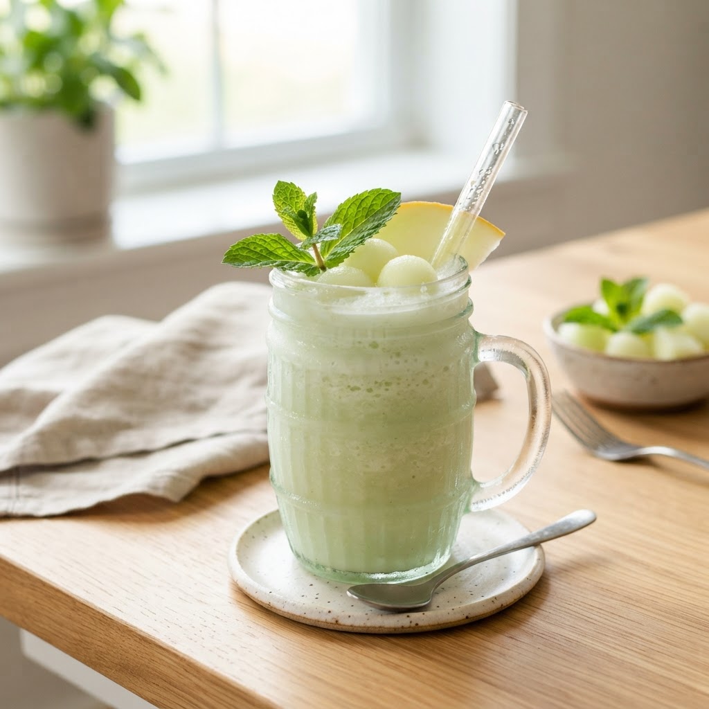 Hydrating Honeydew Mint Smoothie