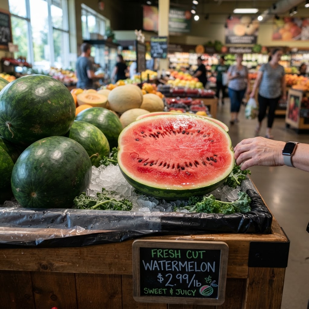 Watermelon close-up
