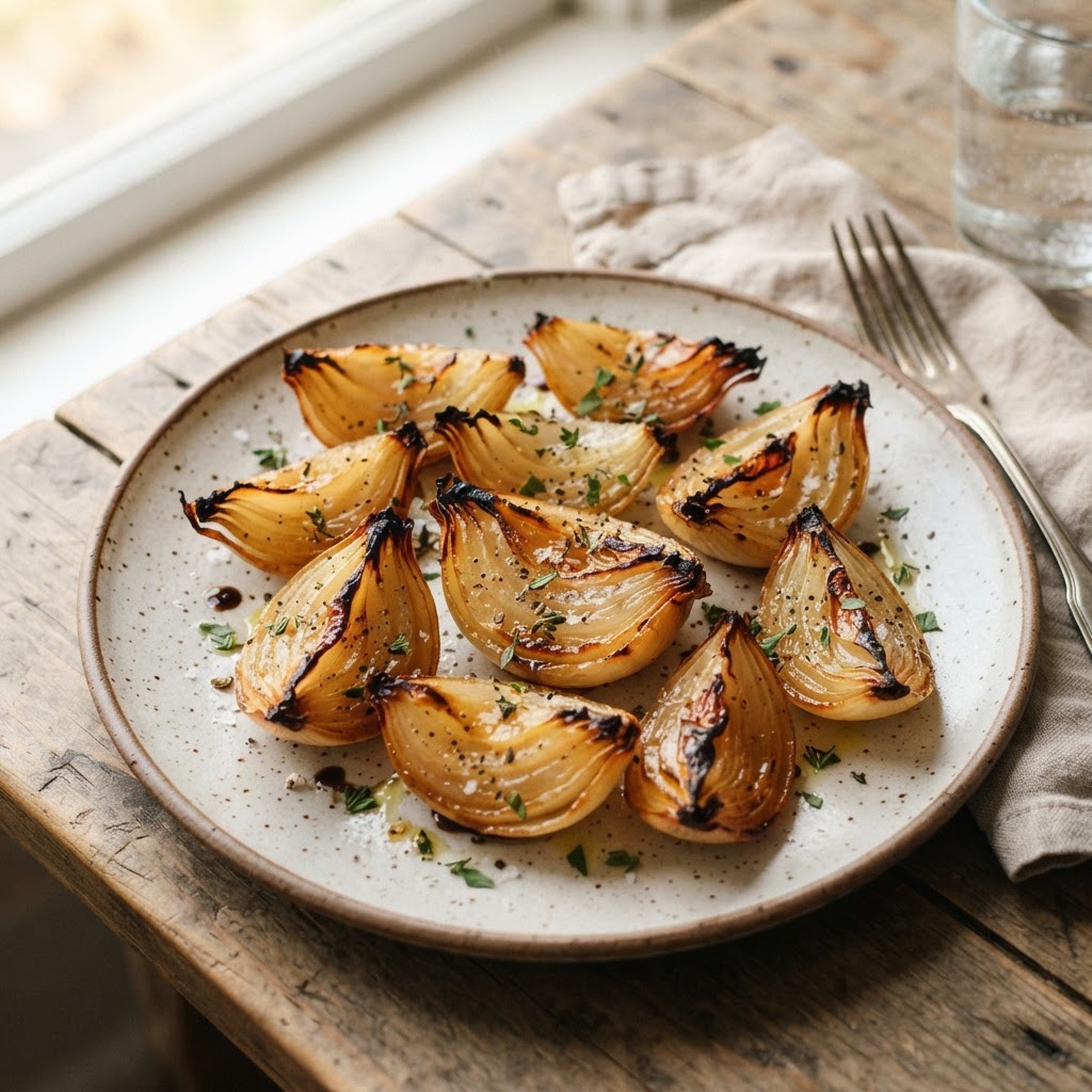 Simple Roasted Onion Wedges