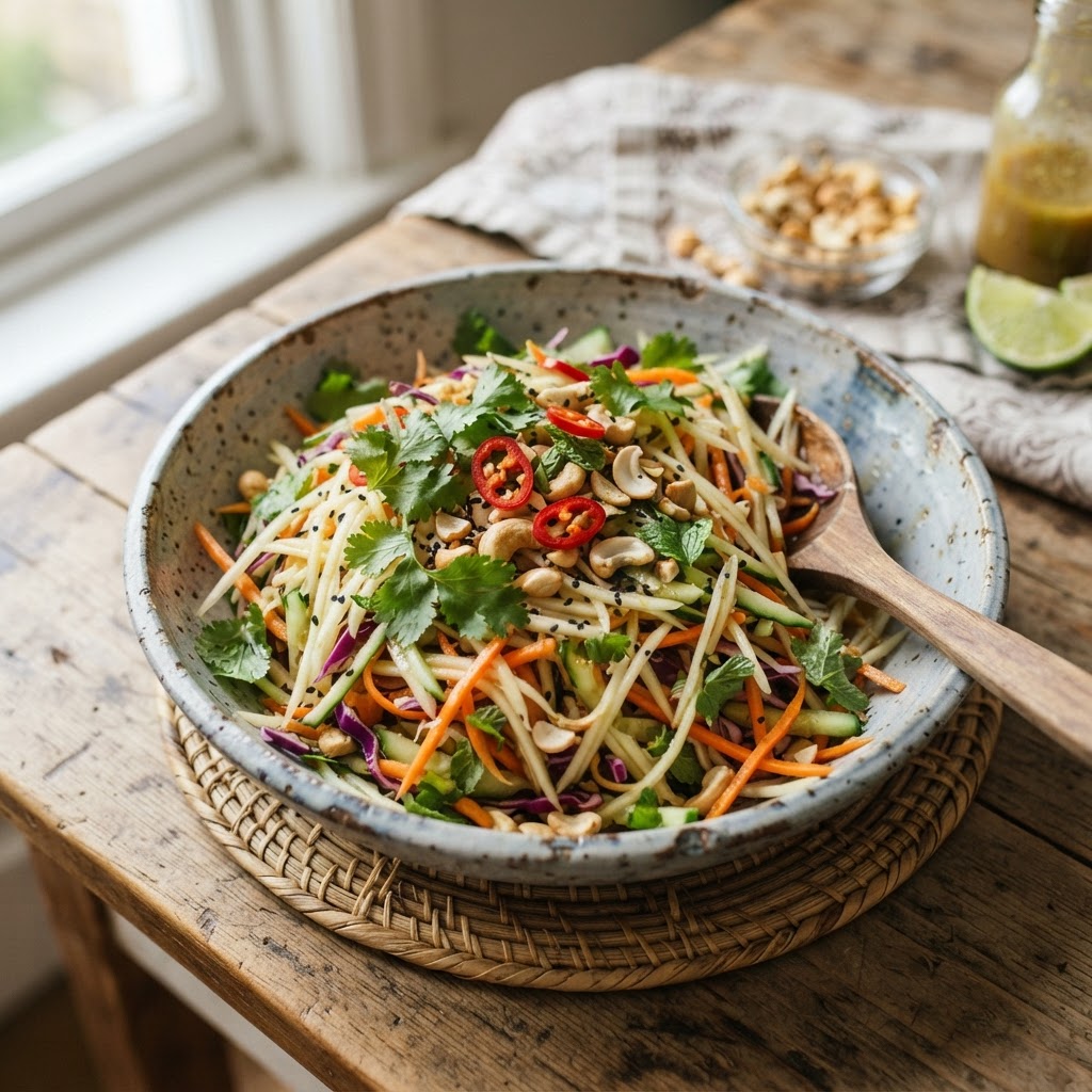 Papaya Ginger Slaw