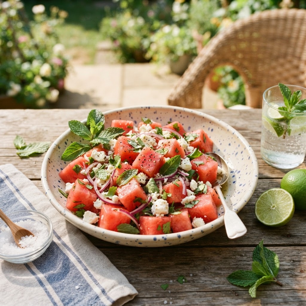 Watermelon Lime Salad