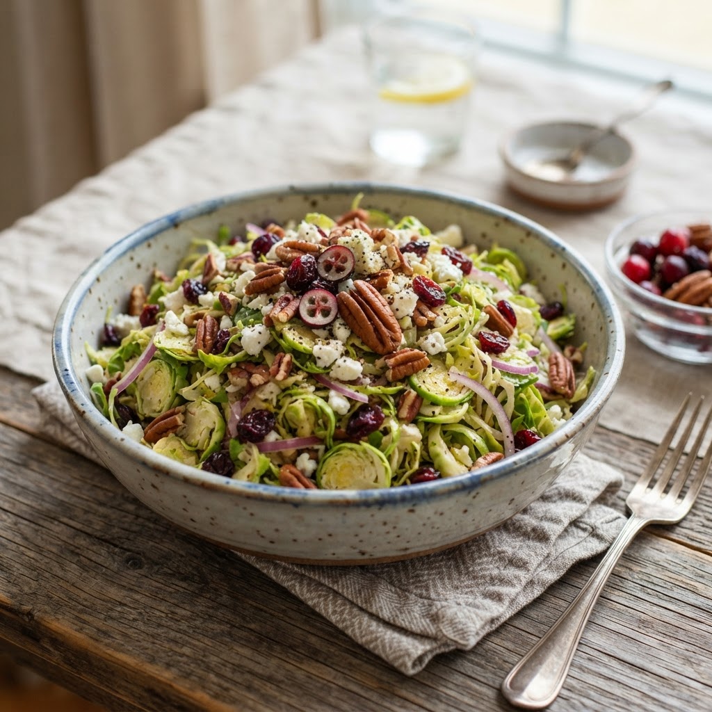 Shredded Brussels Sprout Salad