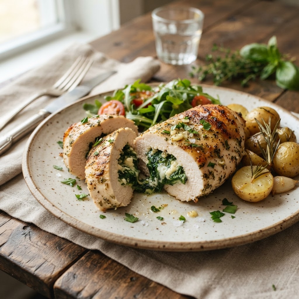 Spinach Stuffed Chicken Breast