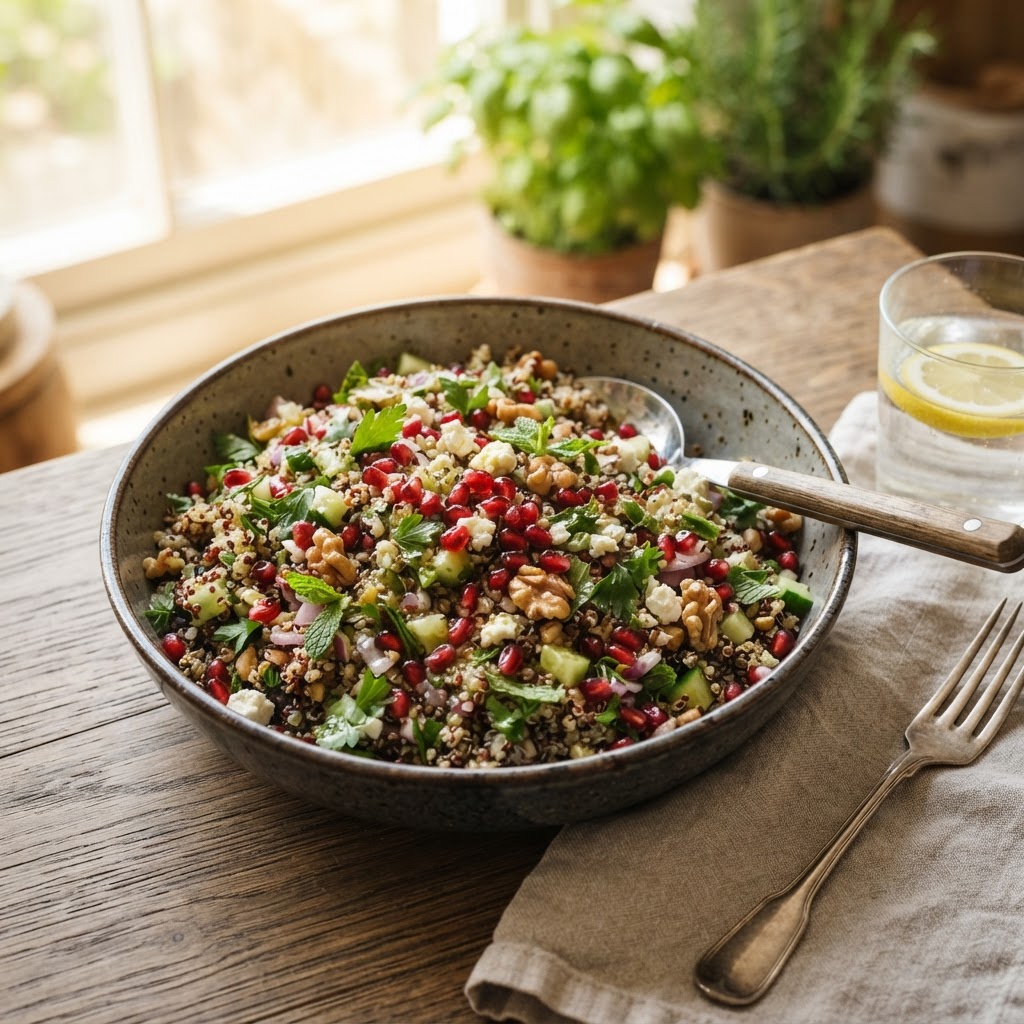 Pomegranate Antioxidant Quinoa Salad