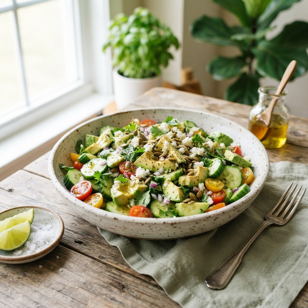 Cucumber and Avocado Salad