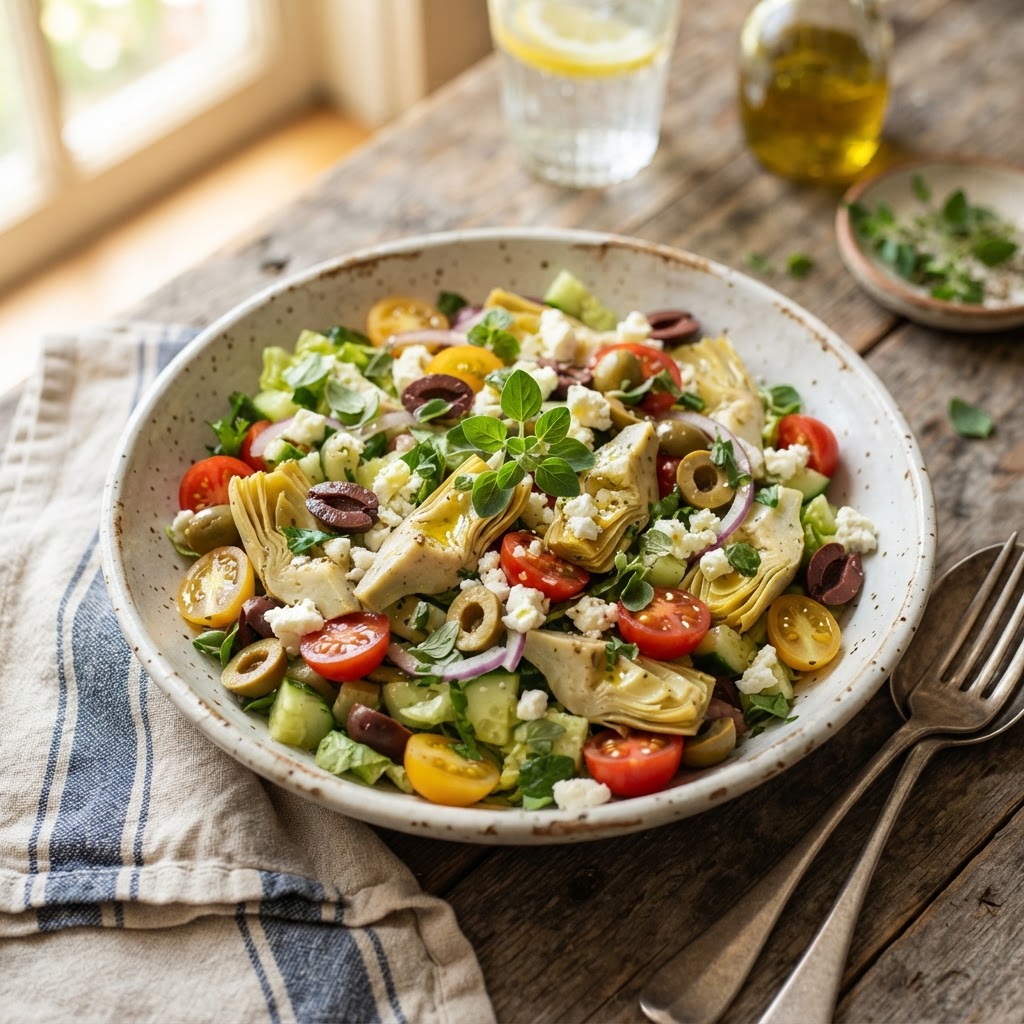 Mediterranean Artichoke Salad