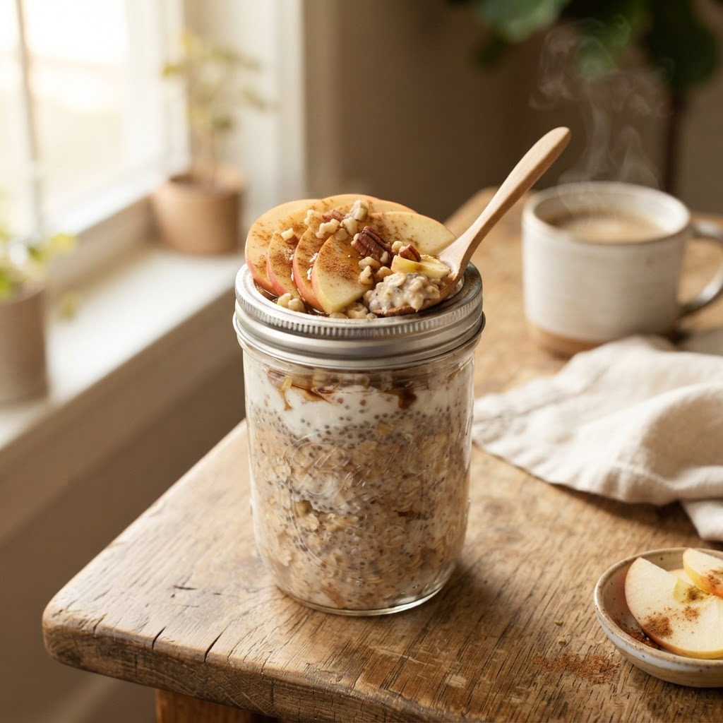Apple Cinnamon Overnight Oats