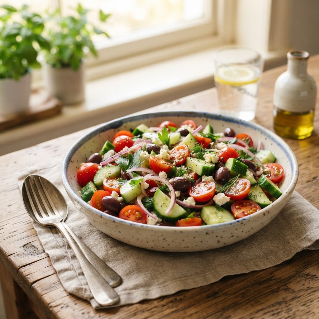 Fresh Tomato Cucumber Salad