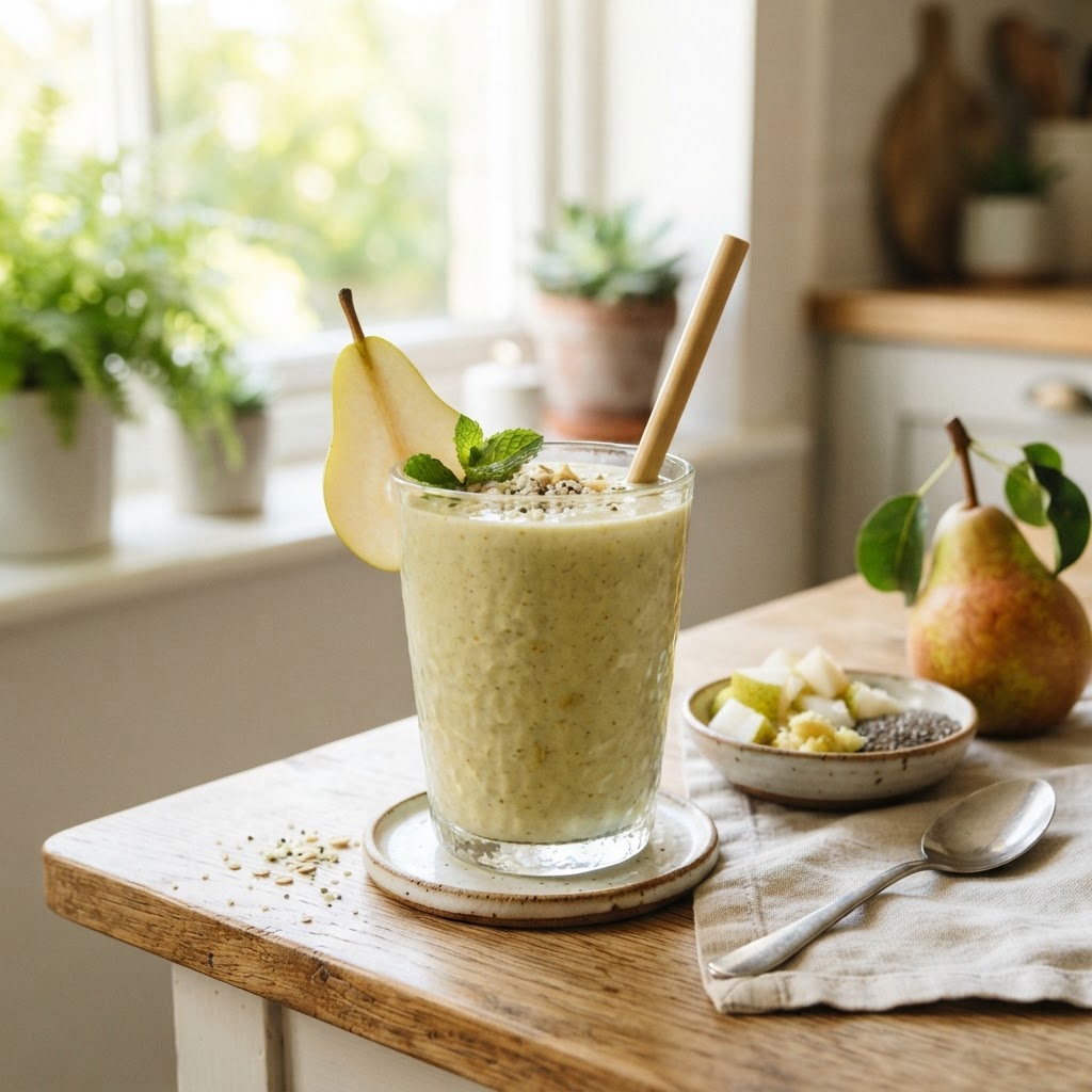 Pear and Ginger Wellness Smoothie