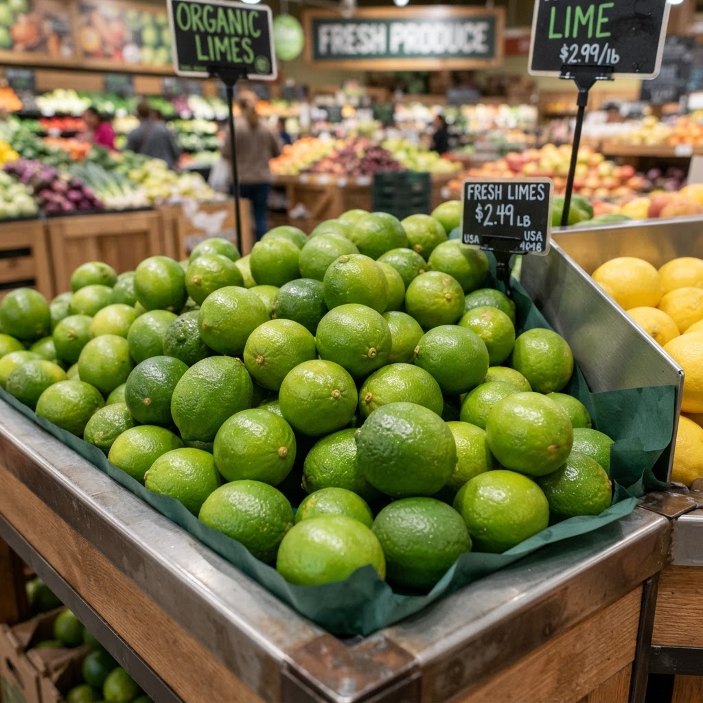 Limes close-up