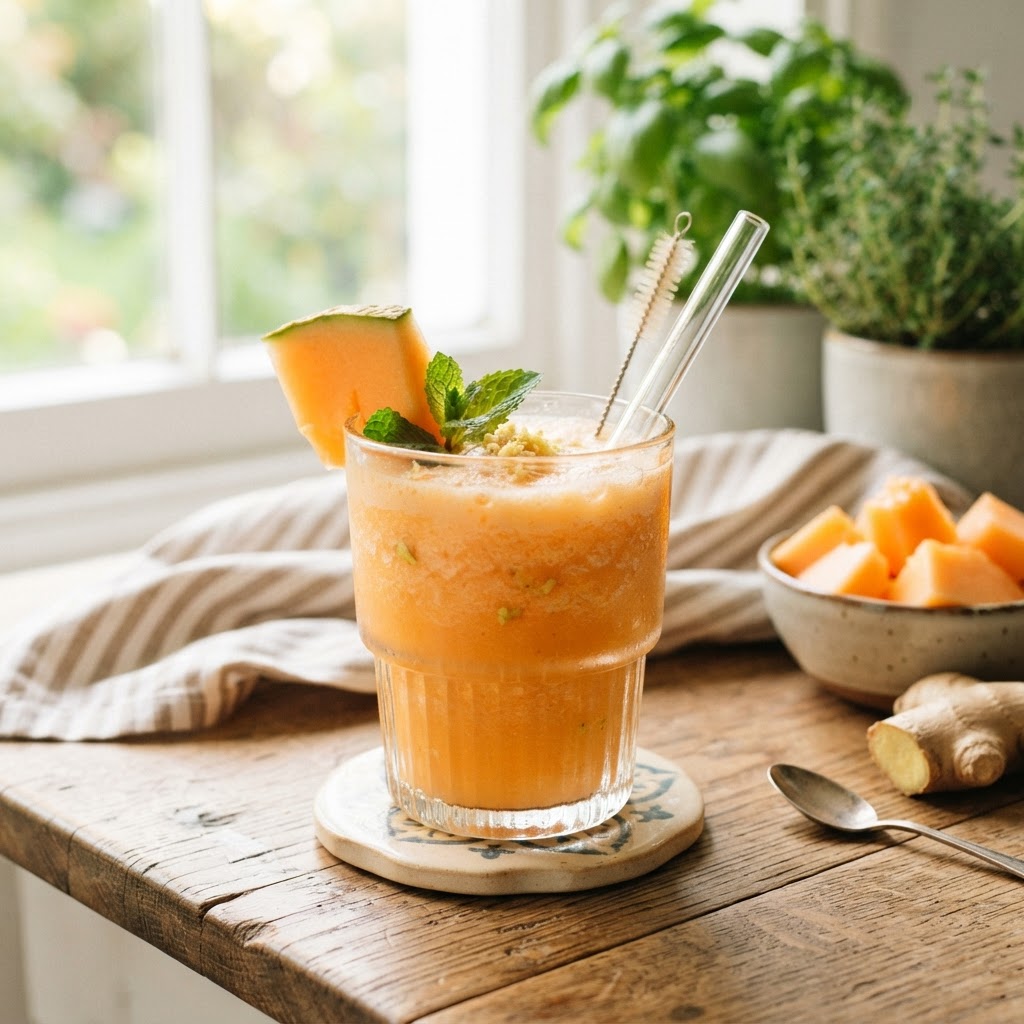 Cantaloupe Ginger Smoothie