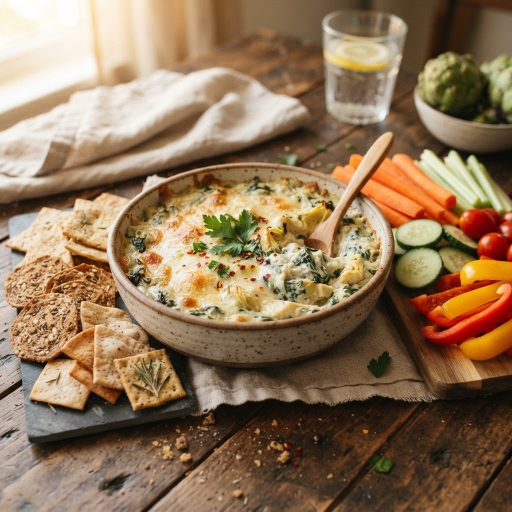 Creamy Artichoke and Spinach Dip