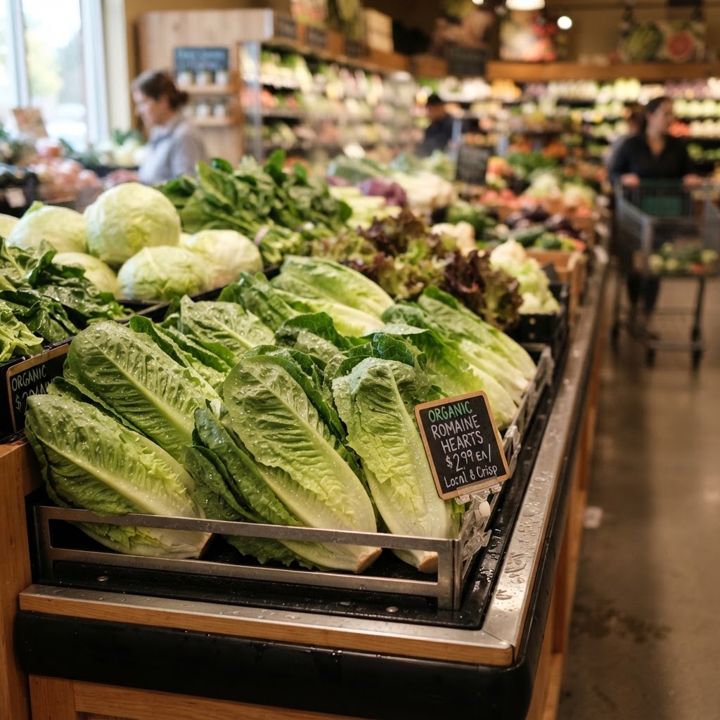 Romaine Lettuce close-up