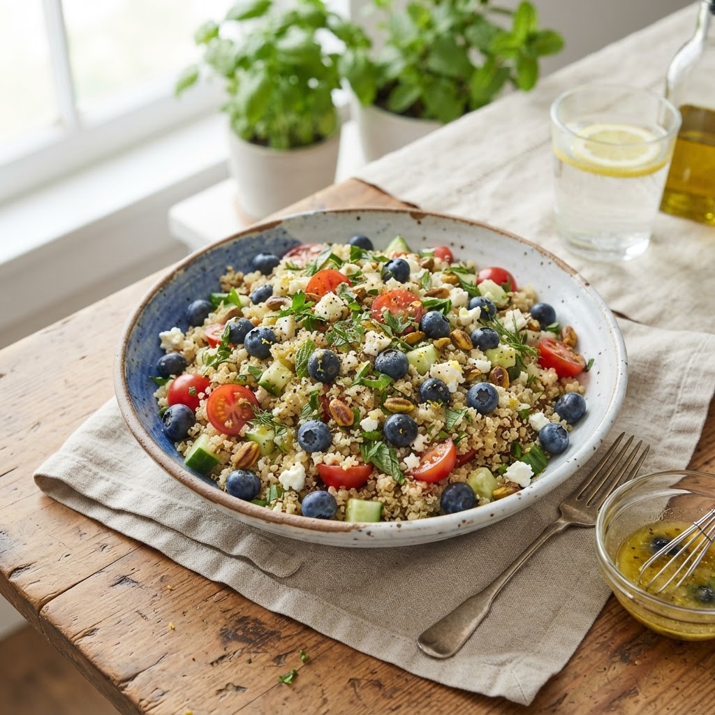 Lemon Blueberry Quinoa Salad