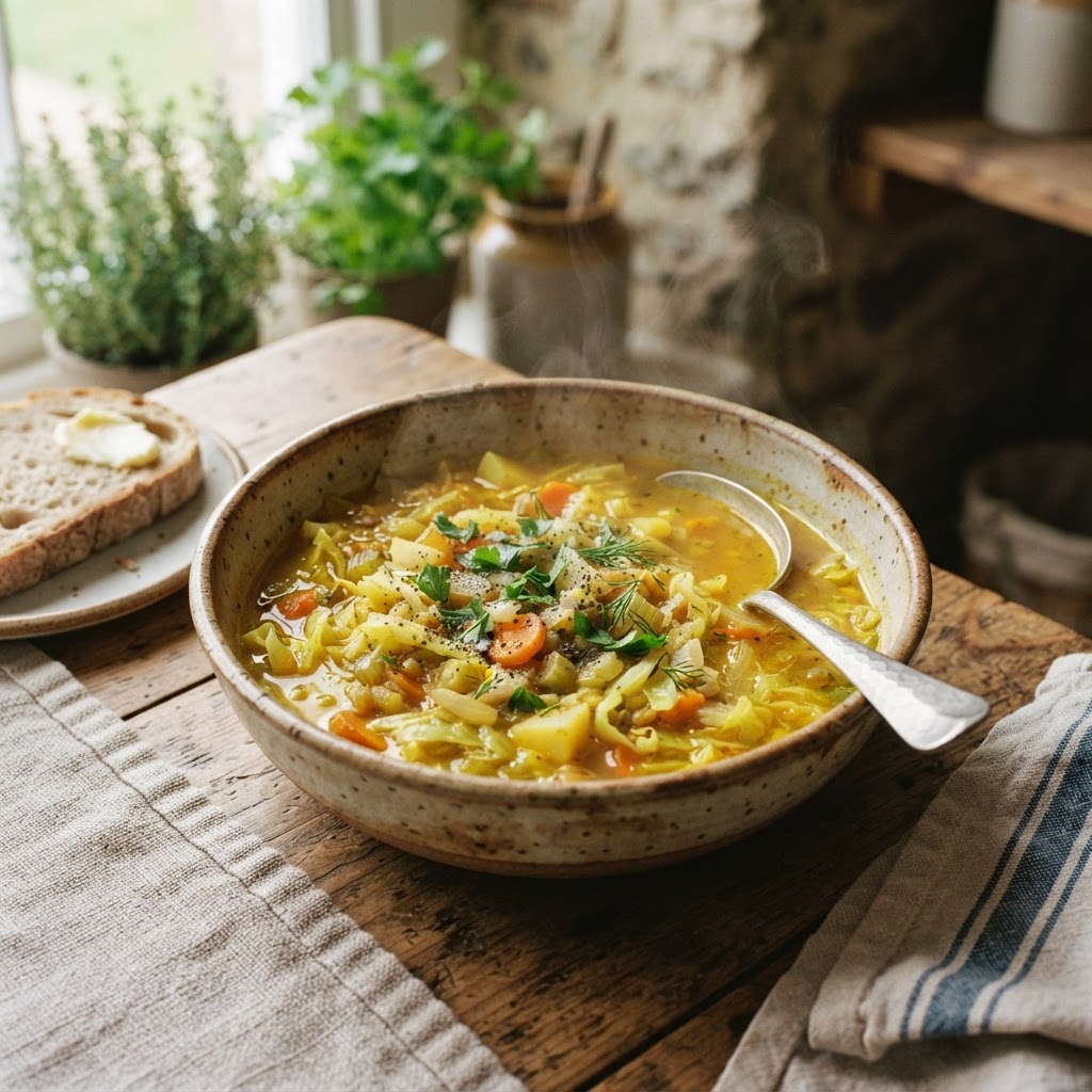 Cabbage Soup with Turmeric