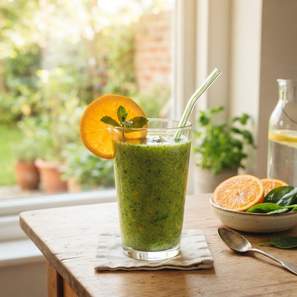 Orange and Spinach Recovery Smoothie