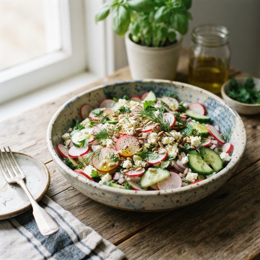 Zesty Radish and Cucumber Salad