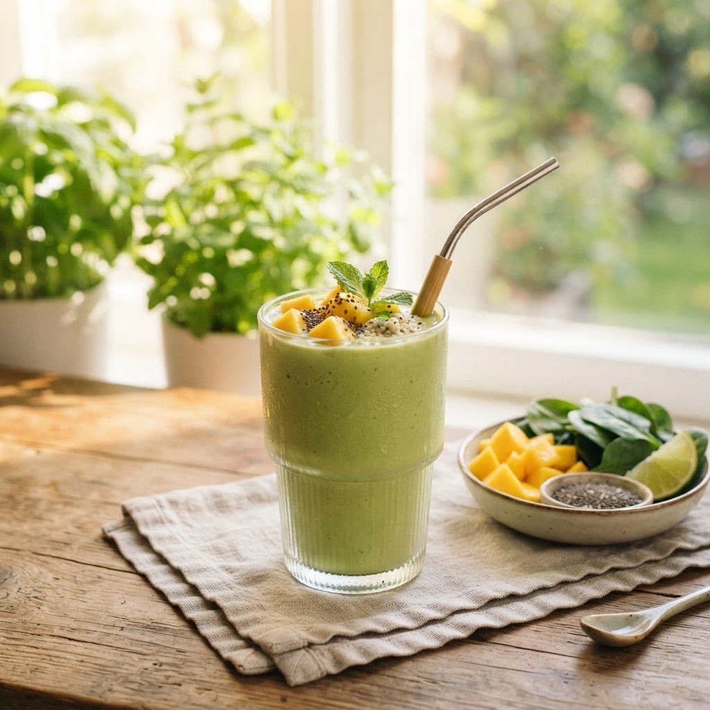 Mango Spinach Energy Smoothie
