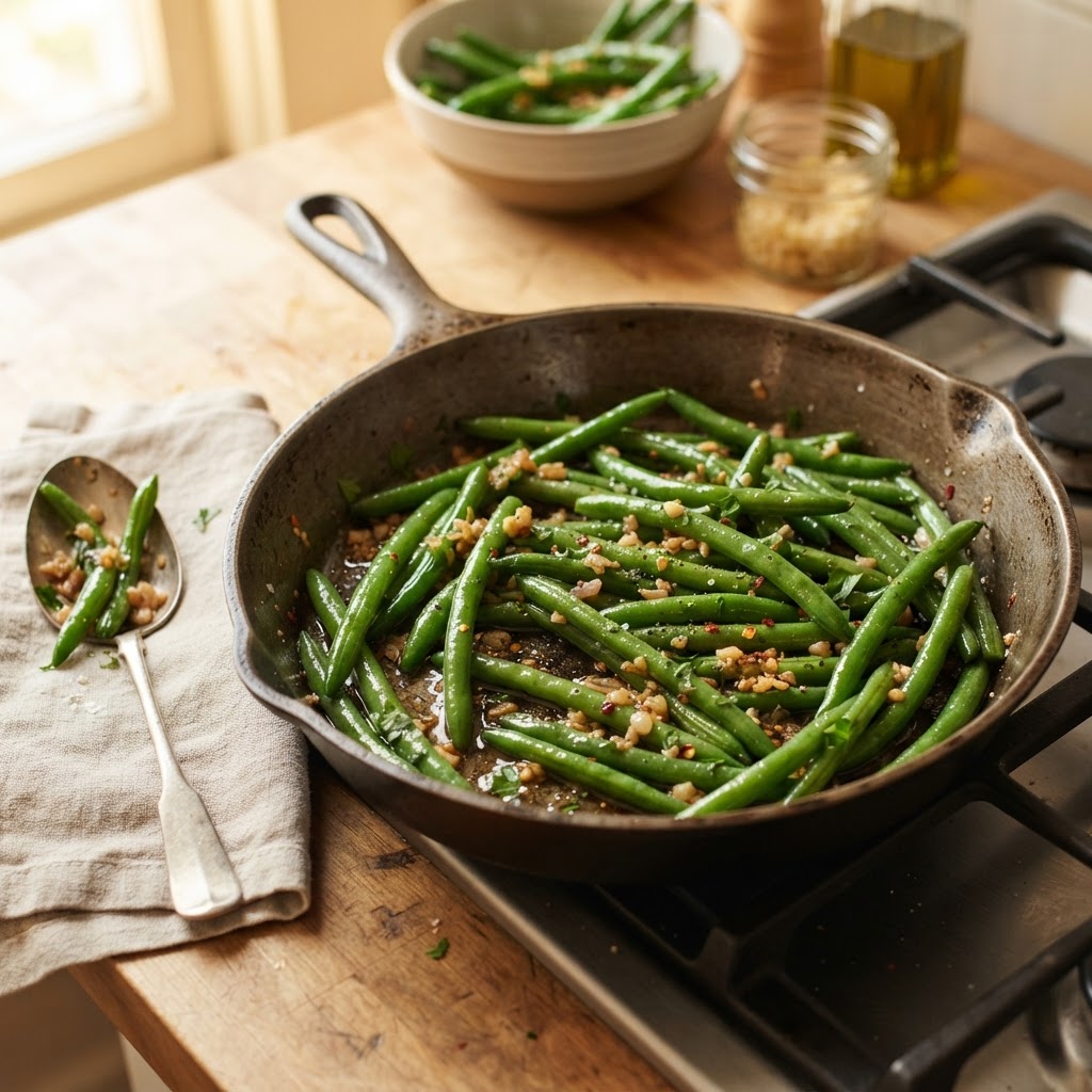 Garlic Sautéed Green Beans