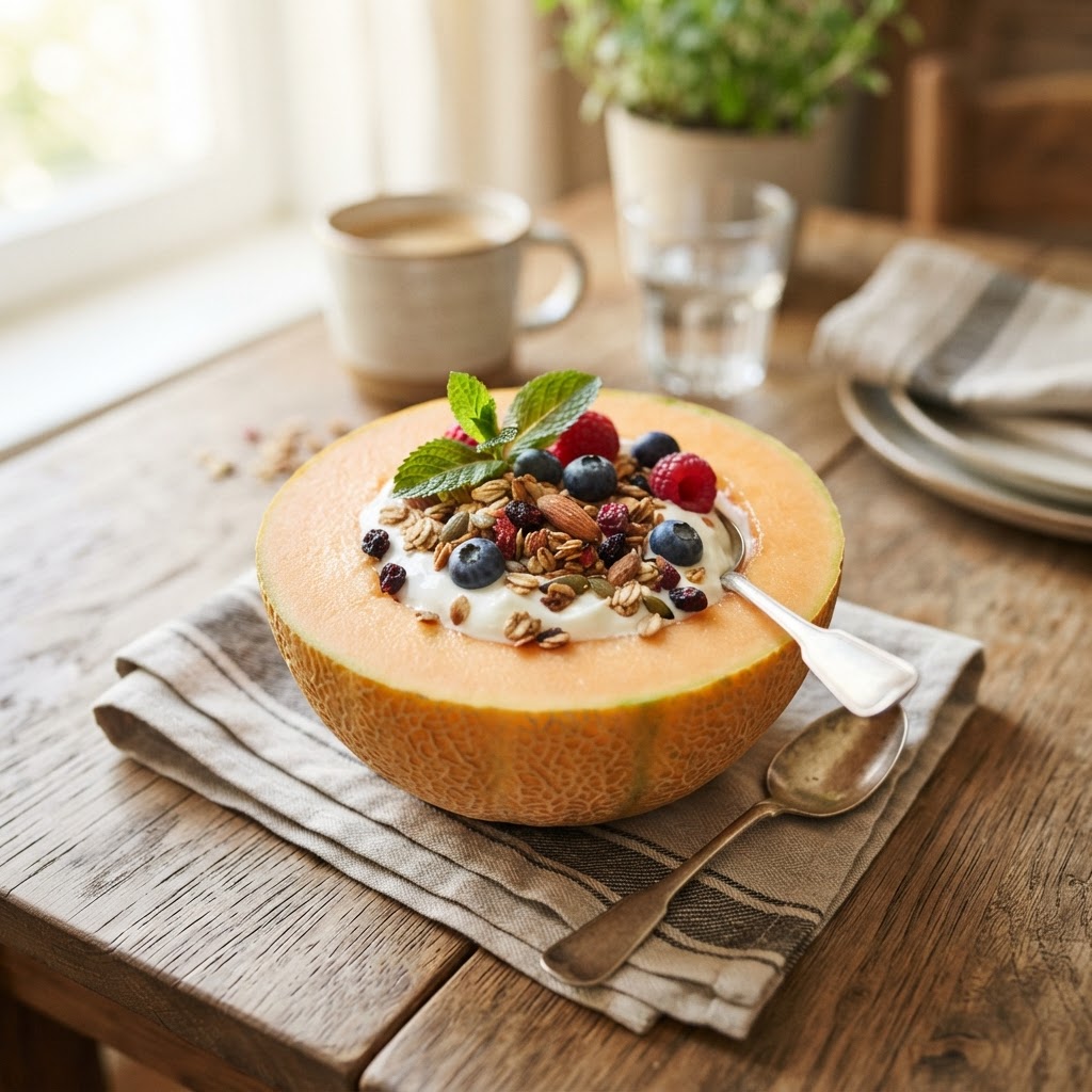 Cantaloupe Breakfast Bowl