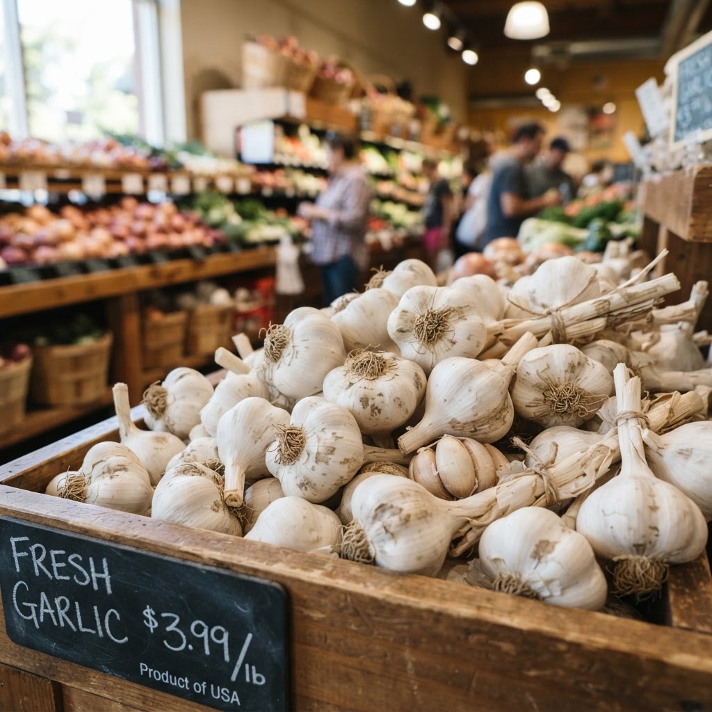 Garlic close-up