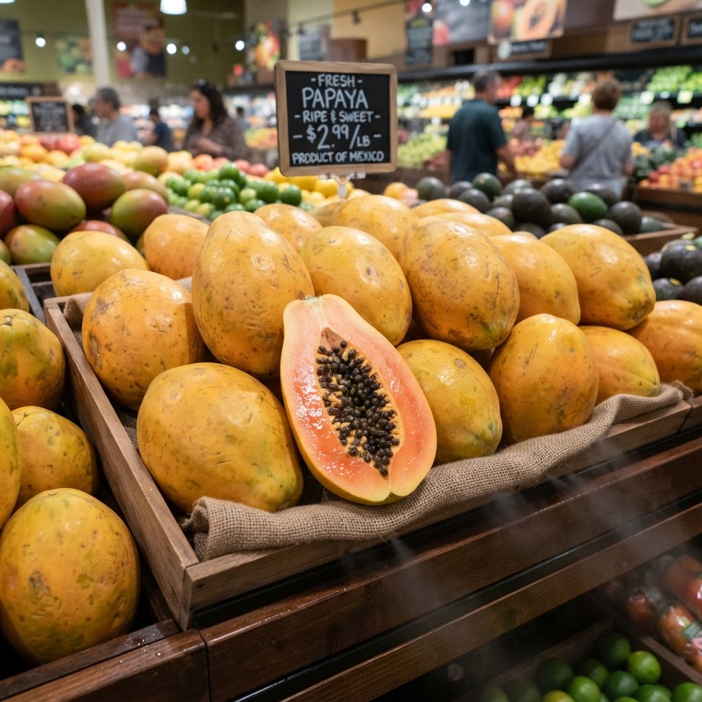 Papaya close-up
