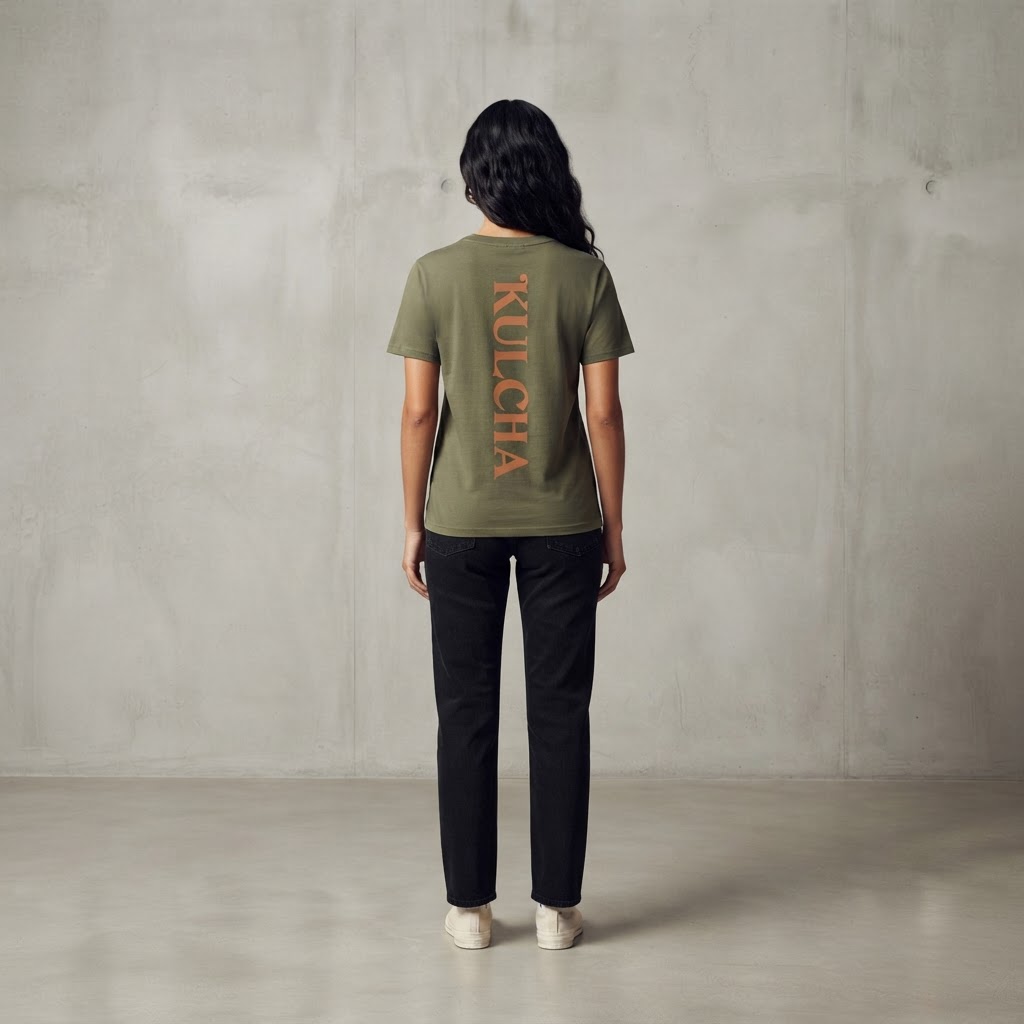 KULCHA Seamless Cotton T-Shirt (Graphic) on model 20