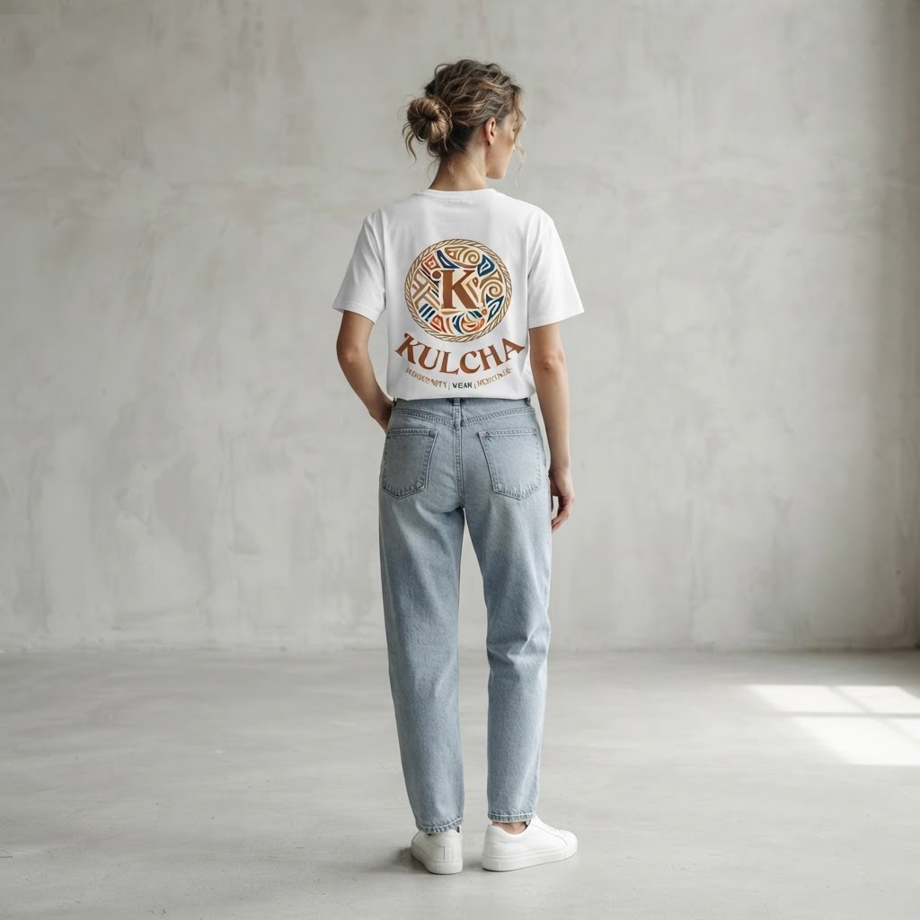 KULCHA Essential Tee on model 3