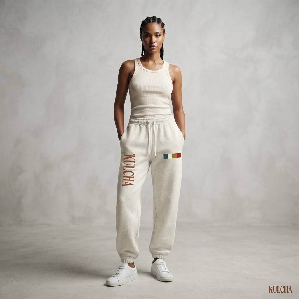 KULCHA Essential Jogged Sweatpants on model 9