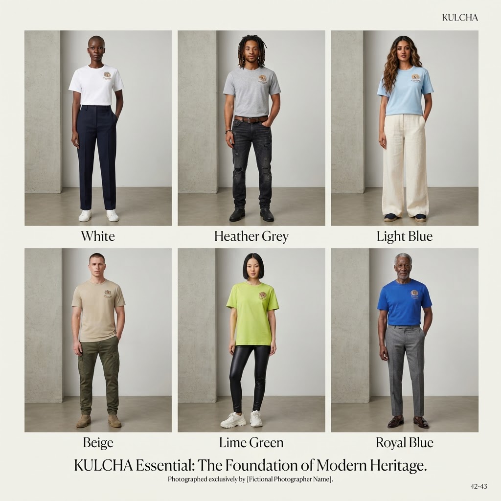 KULCHA Essential Tee on model 1