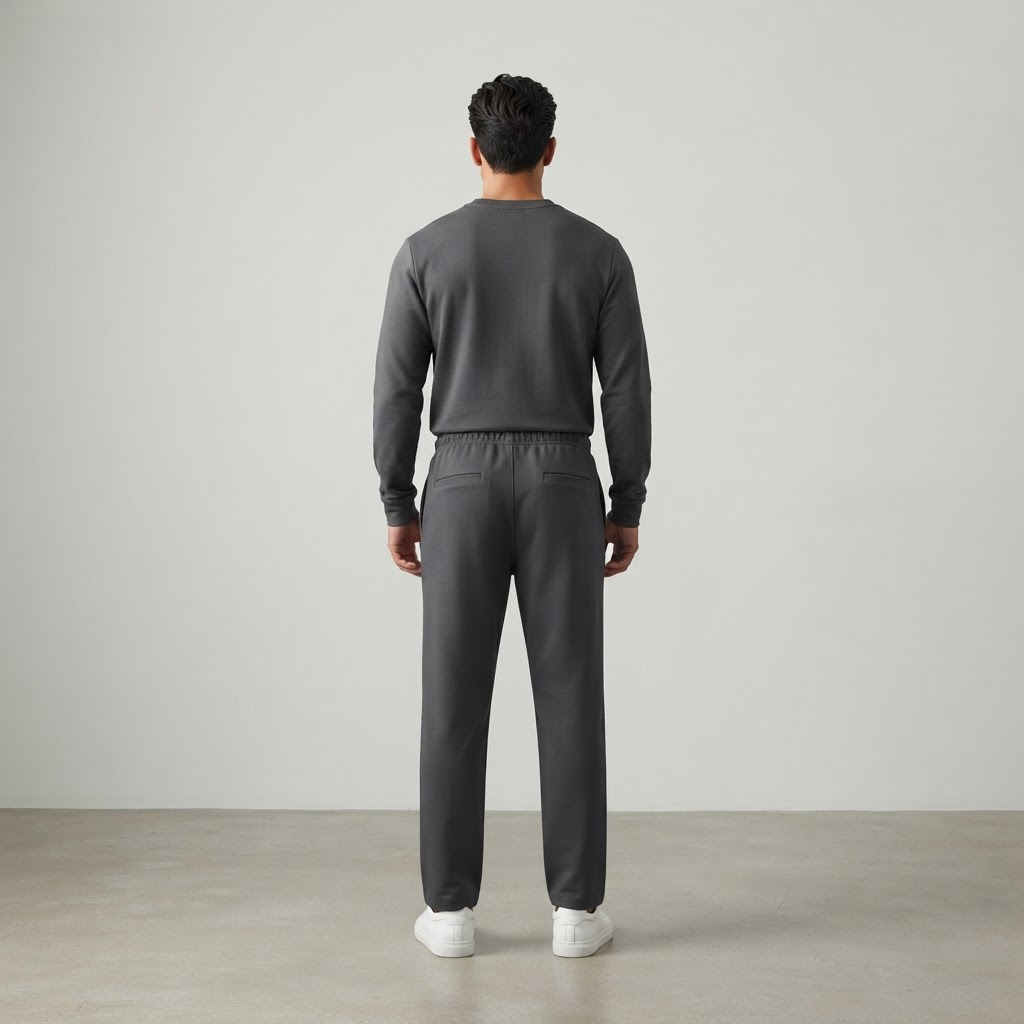 KULCHA Heavyweight Fleece Straight-Leg Pants on model 5