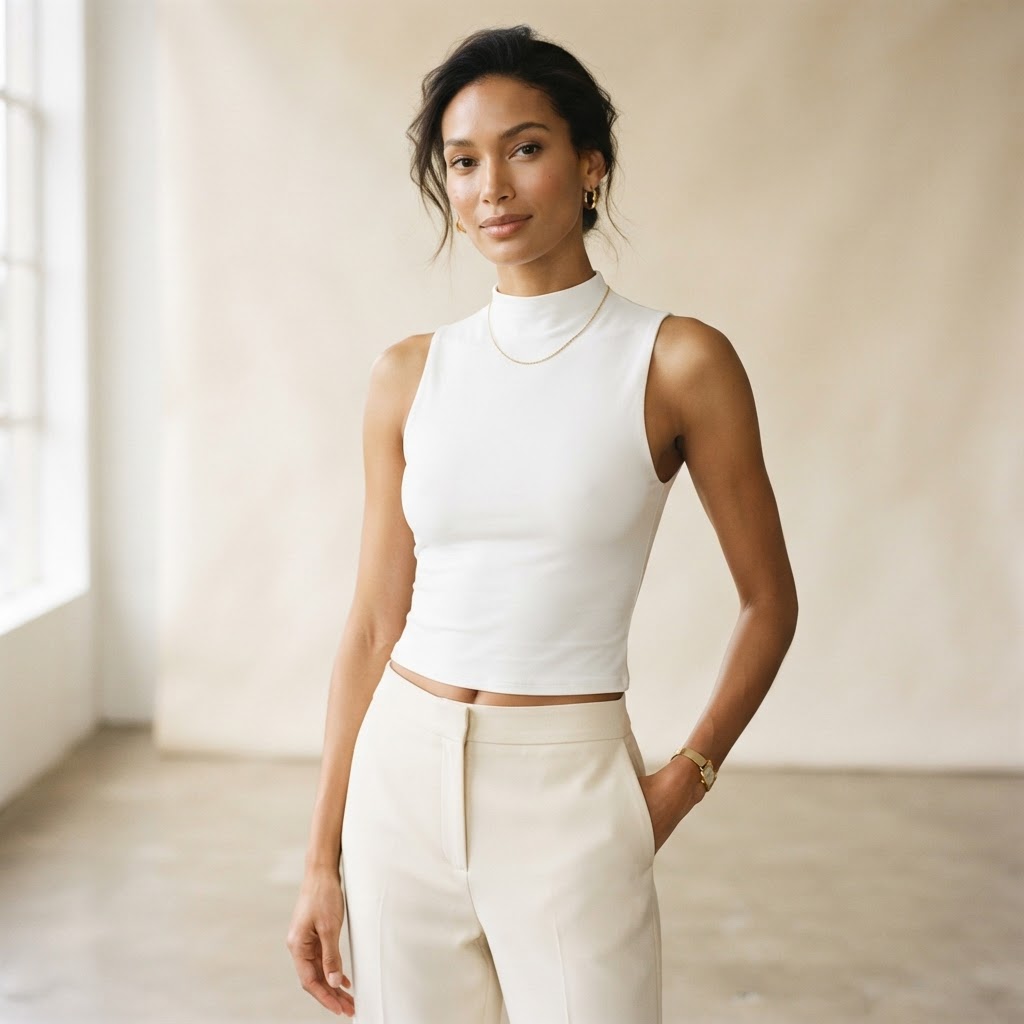 Sleeveless Crop Top