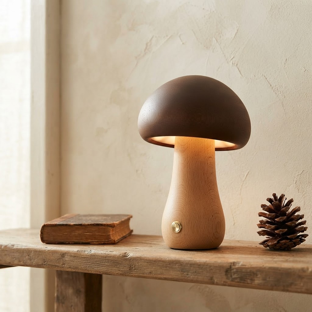 Bosquet Wood Mushroom Lamp