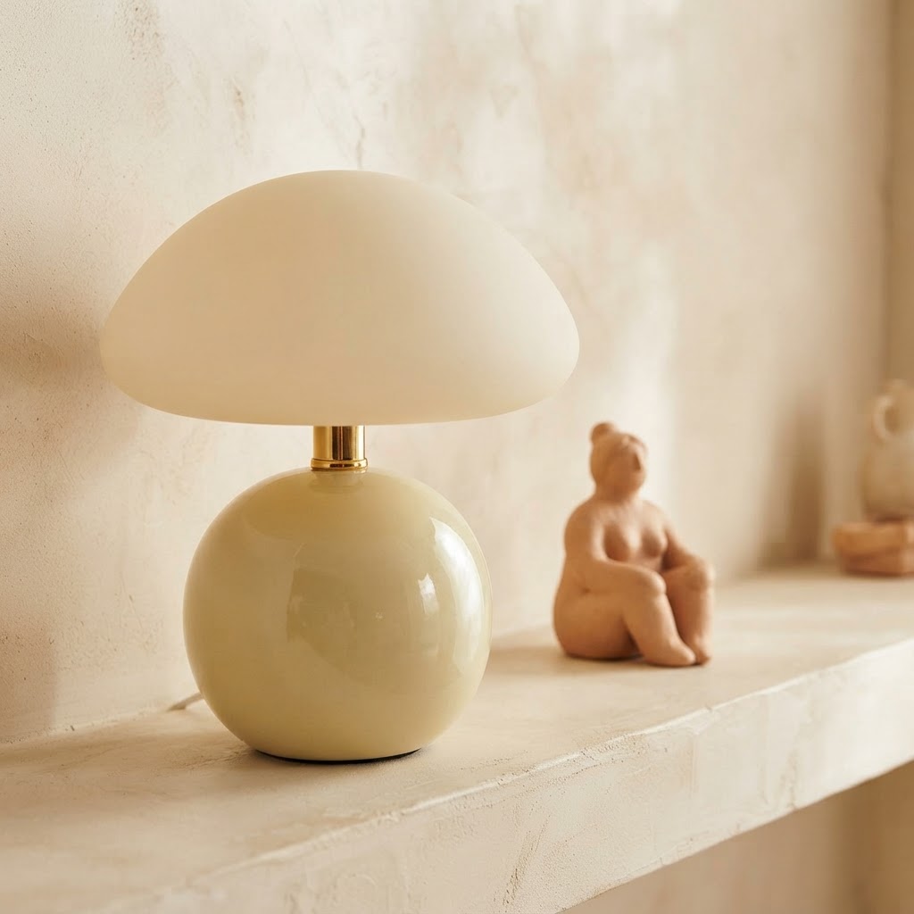 Faïence Mushroom Lamp