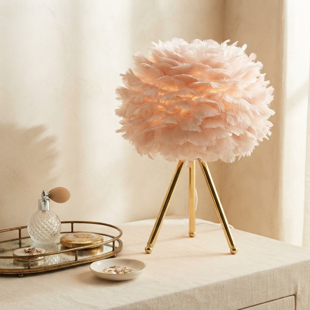 Plume Feather Lamp