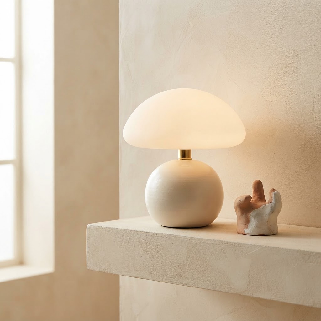 Céline Cream Ceramic Lamp