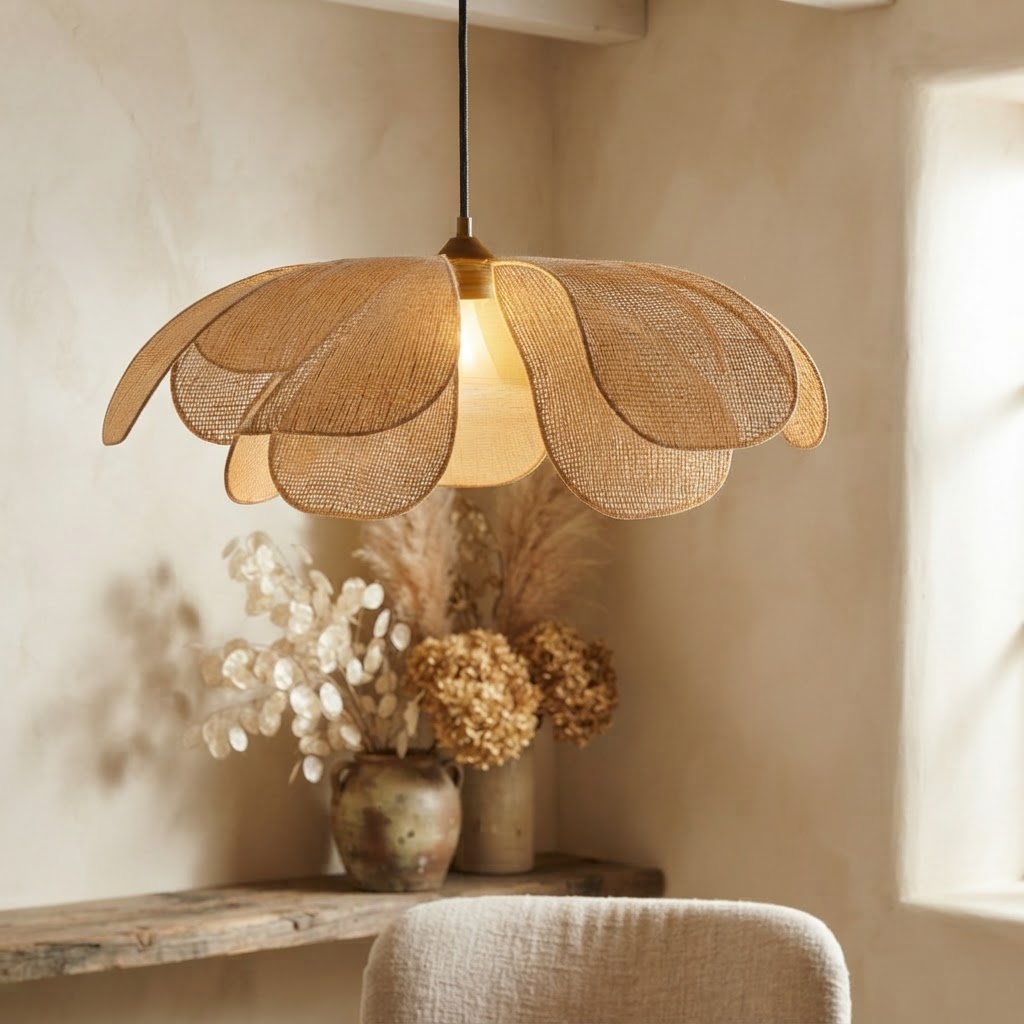 Floral Mesh Pendant