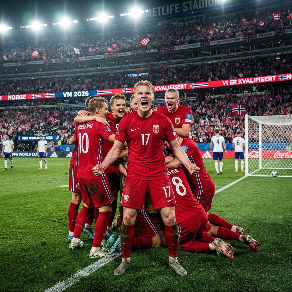 Erling Haaland during England vs Norway quarterfinal