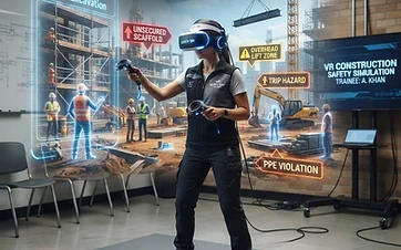 محاكاة تدريب VR — موقع بناء